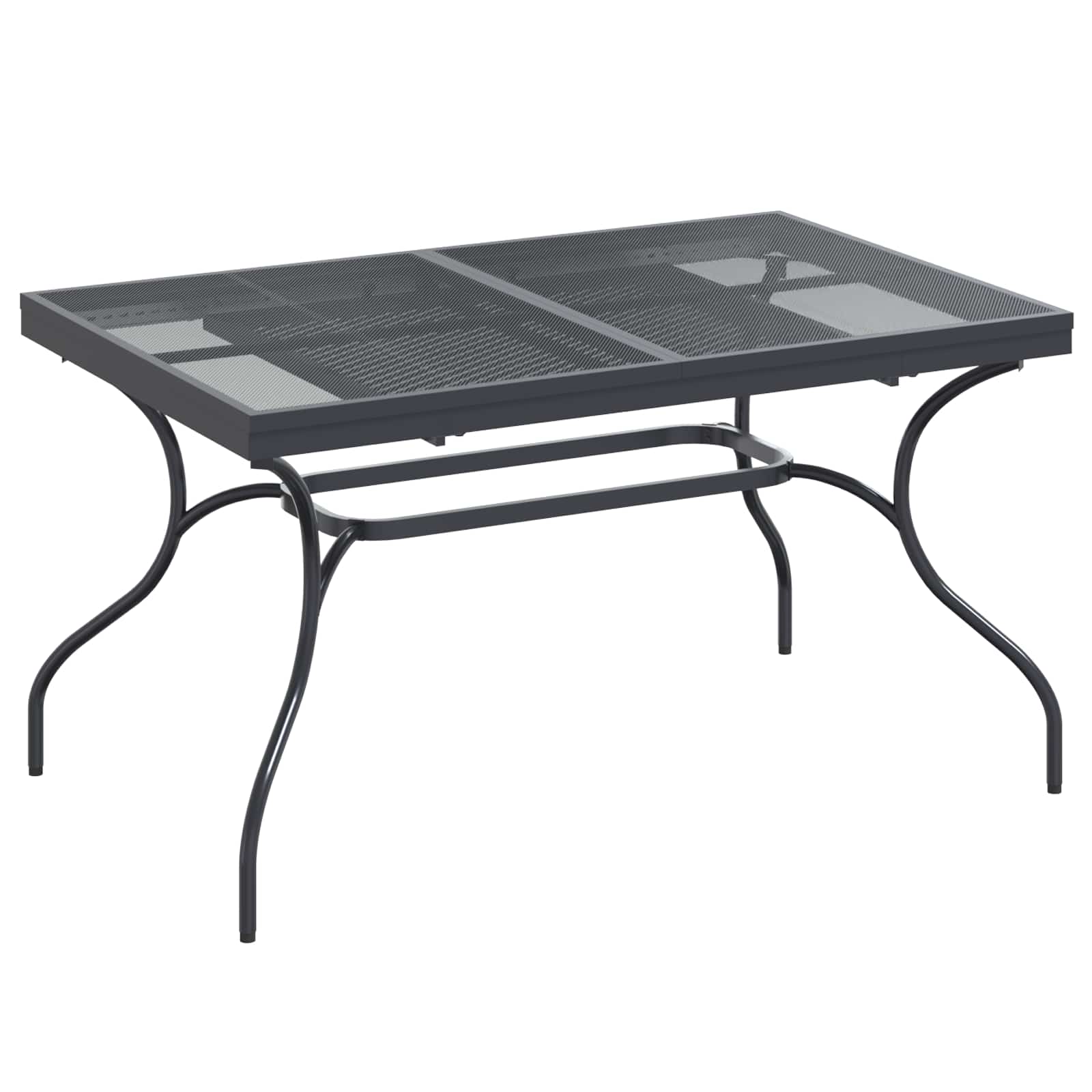 vidaXL Garden Dining Set 9 pcs Anthracite Mesh and Steel 6