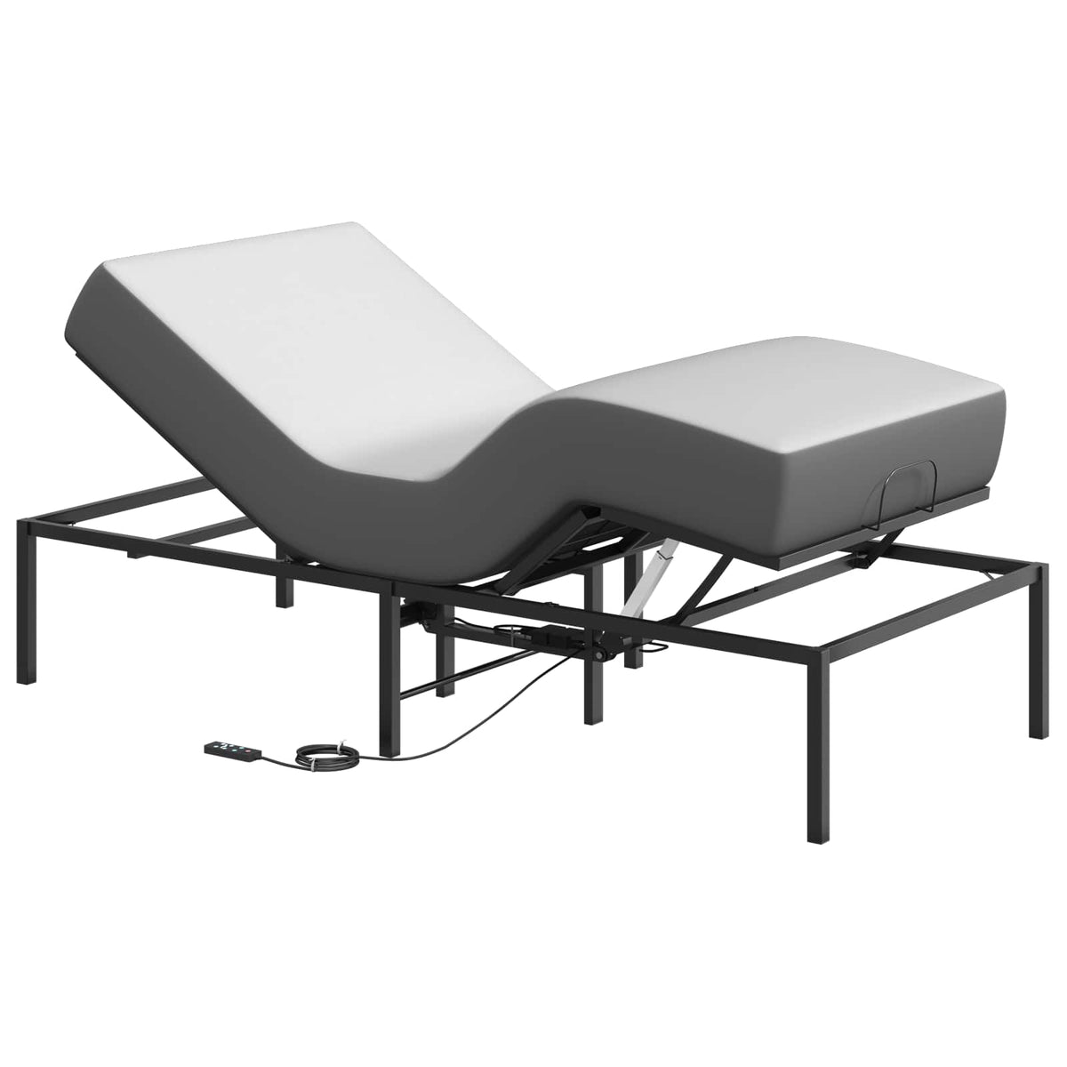 Electric Adjustable Bed Frame Black 200 x 70 x 33.5 cm Steel 80 x 200 cm