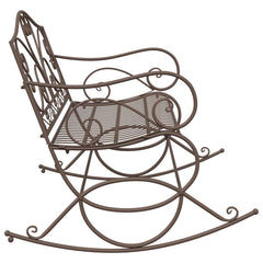 Garden Bench Steel Antique brown