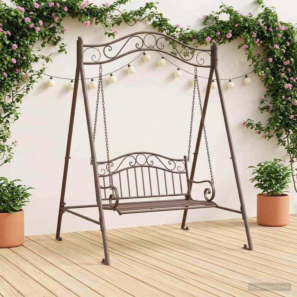 Swing Frame 113 x 121.5 x 168 cm Steel Antique brown