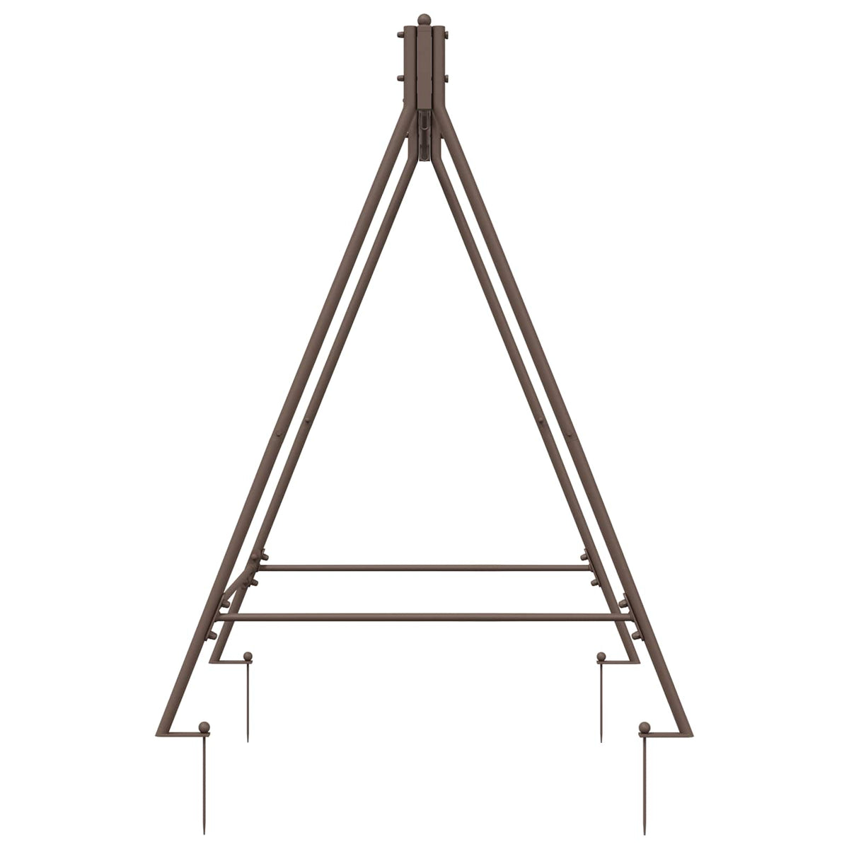 Swing Frame 113 x 121.5 x 168 cm Steel Antique brown