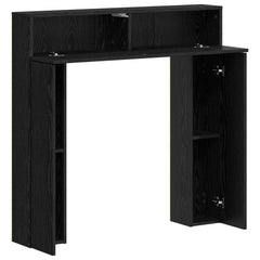 vidaXL Fireplace Surround Black Oak 102 x 18 x 100.5 cm 5