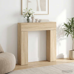 vidaXL Fireplace Surround Sonoma Oak 102 x 18 x 100.5 cm 1