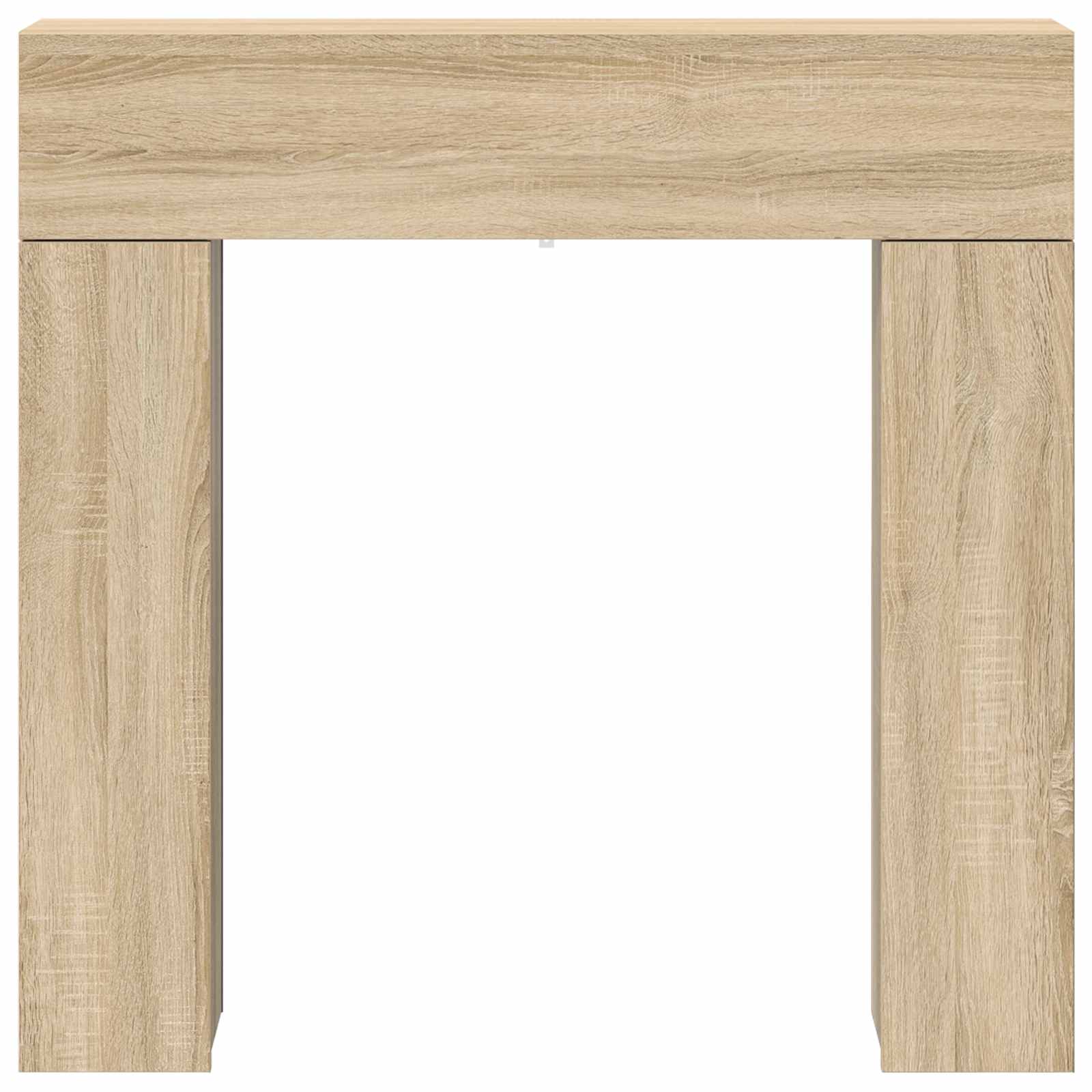 vidaXL Fireplace Surround Sonoma Oak 102 x 18 x 100.5 cm 6