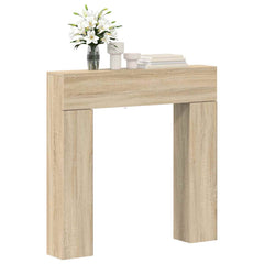 vidaXL Fireplace Surround Sonoma Oak 102 x 18 x 100.5 cm 3