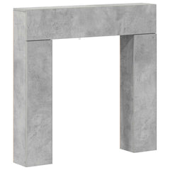 vidaXL Fireplace Surround Concrete Grey 102 x 18 x 100.5 cm 2
