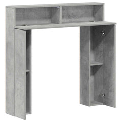 vidaXL Fireplace Surround Concrete Grey 102 x 18 x 100.5 cm 5