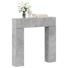 vidaXL Fireplace Surround Concrete Grey 102 x 18 x 100.5 cm 3