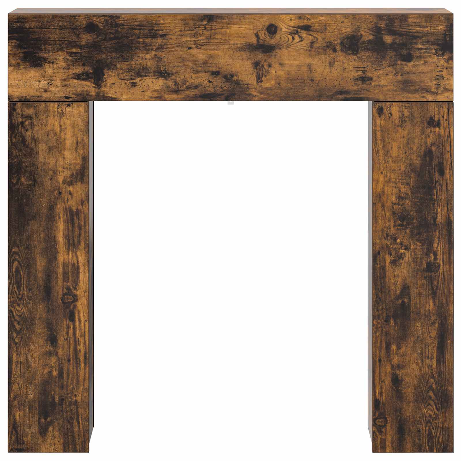 vidaXL Fireplace Surround Smoked Oak 102 x 18 x 100.5 cm 6