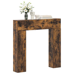 vidaXL Fireplace Surround Smoked Oak 102 x 18 x 100.5 cm 3