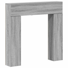 vidaXL Fireplace Surround Grey Sonoma 102 x 18 x 100.5 cm 2