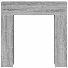 vidaXL Fireplace Surround Grey Sonoma 102 x 18 x 100.5 cm 6