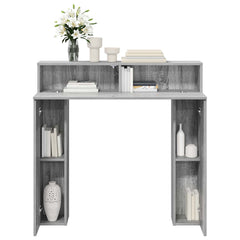 vidaXL Fireplace Surround Grey Sonoma 102 x 18 x 100.5 cm 4