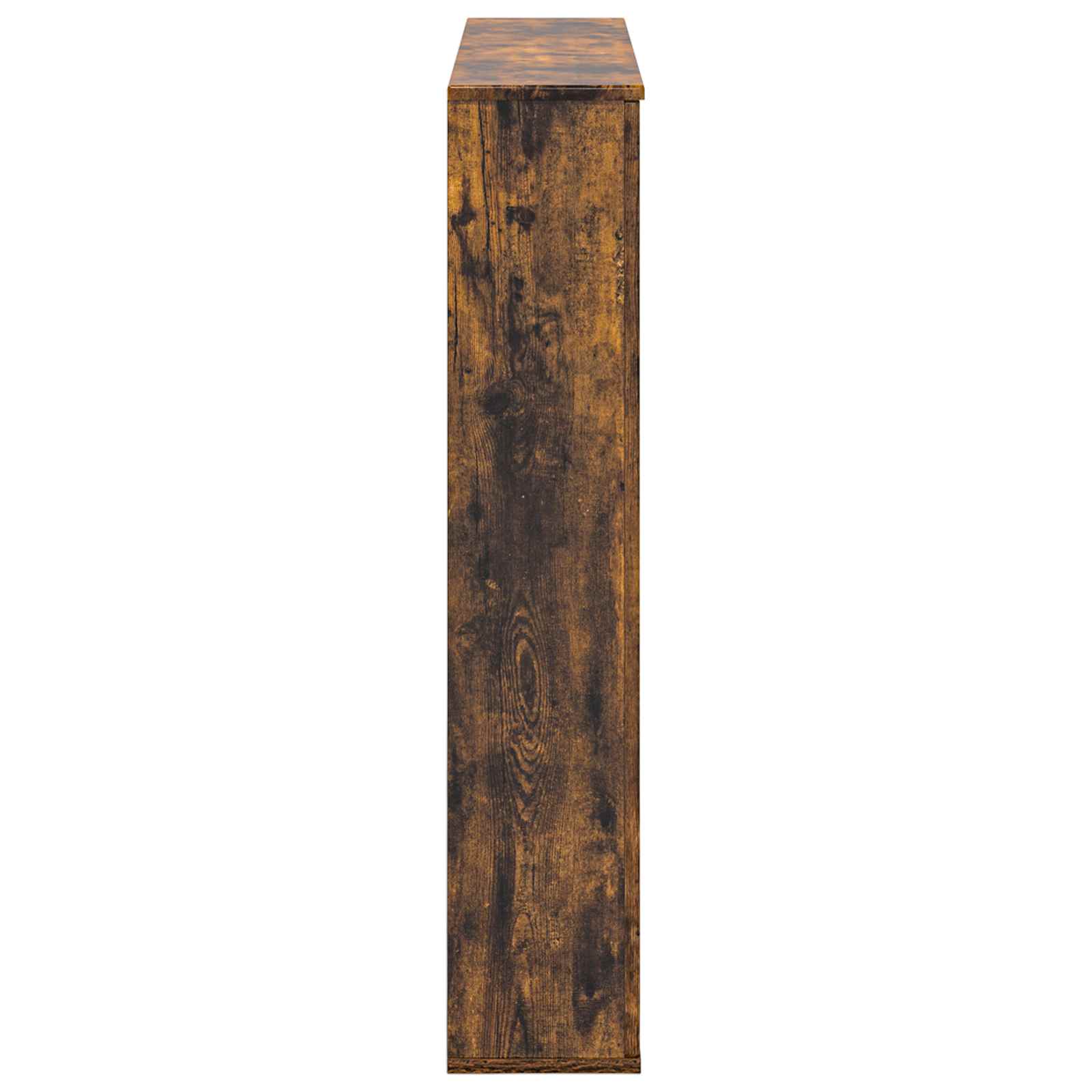 vidaXL Fireplace Surround Smoked Oak 100 x 20 x 100 cm Engineered Wood 5