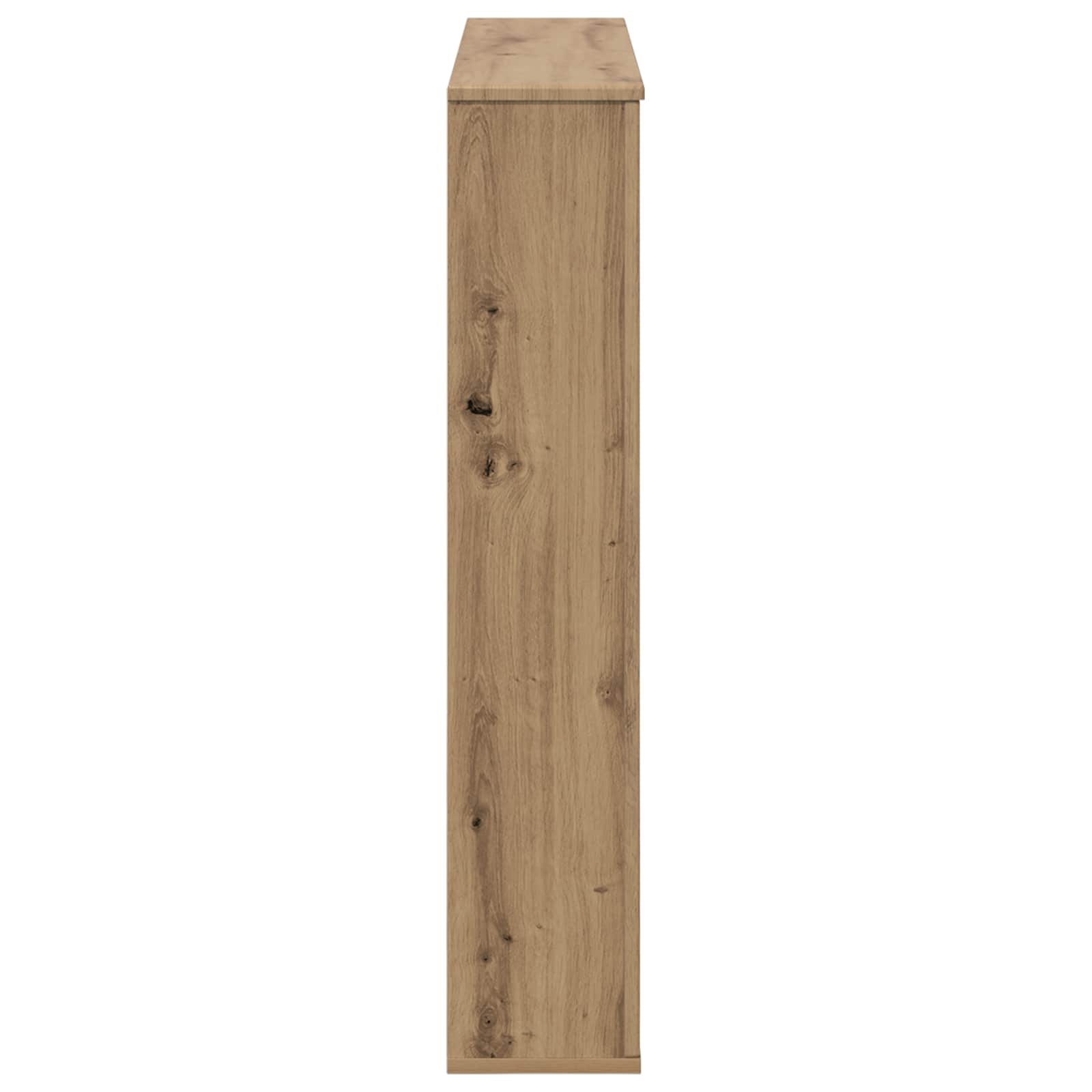vidaXL Fireplace Surround Artisan Oak 100 x 20 x 100 cm 5