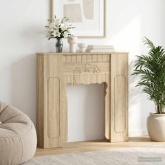 Fireplace Surround 93 x 20 x 89 cm Engineered Wood Sonoma oak