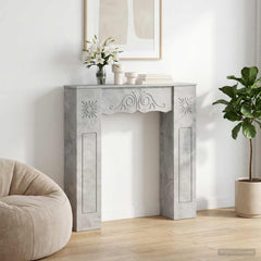 vidaXL Fireplace Surround 102 x 20 x 102 cm Engineered Wood