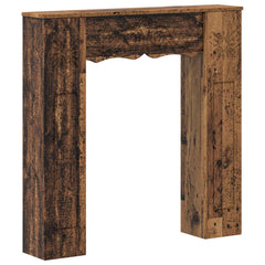 vidaXL Fireplace Surround Old Wood 102 x 20 x 102 cm Engineered Wood 2