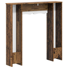 vidaXL Fireplace Surround Old Wood 102 x 20 x 102 cm Engineered Wood 6