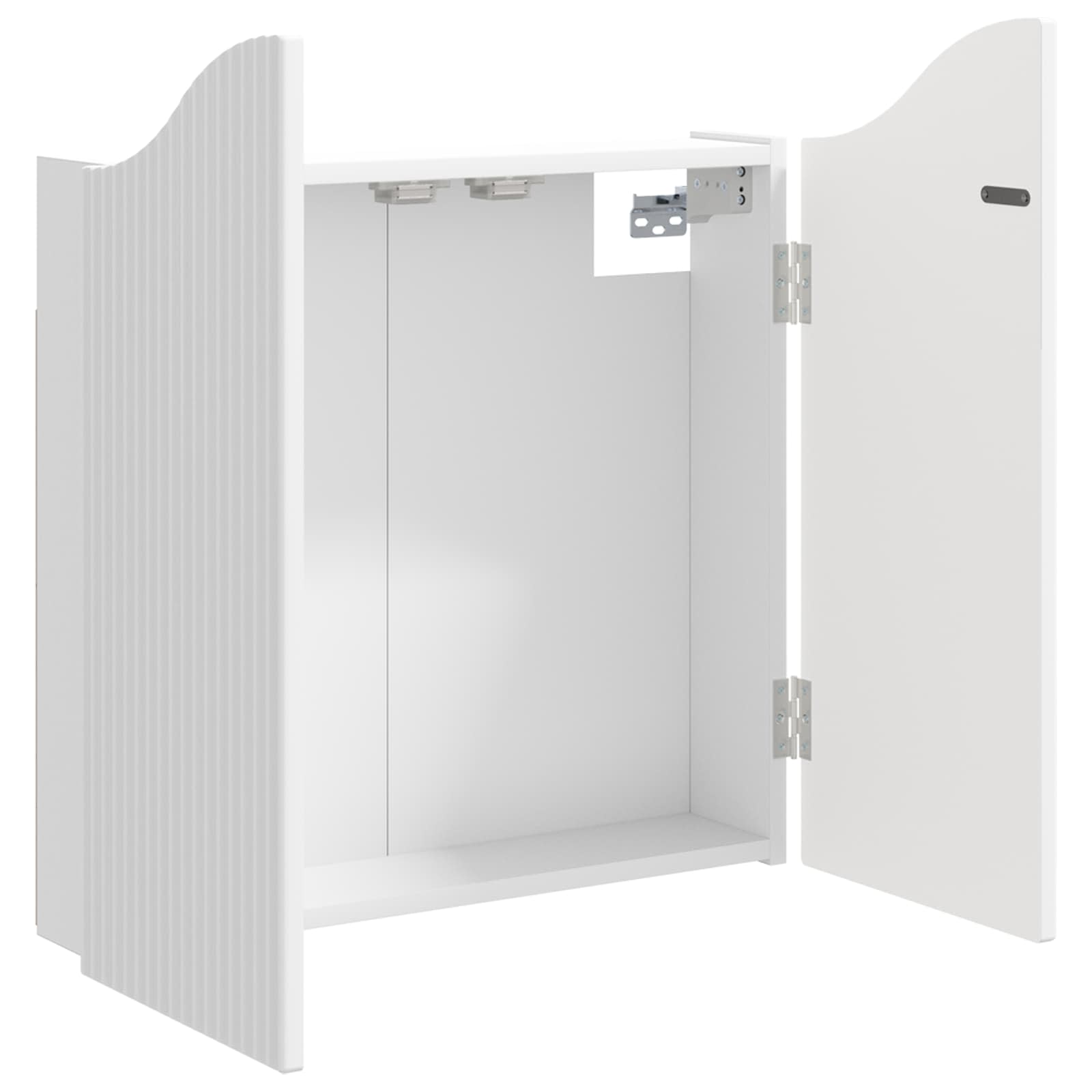 vidaXL Dartboard Cabinet White 56 x 12 x 63 cm Engineered Wood 4