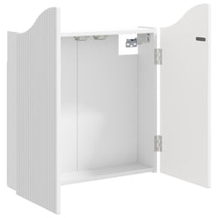 vidaXL Dartboard Cabinet White 56 x 12 x 63 cm Engineered Wood 4