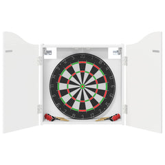 vidaXL Dartboard Cabinet White 56 x 12 x 63 cm Engineered Wood 3