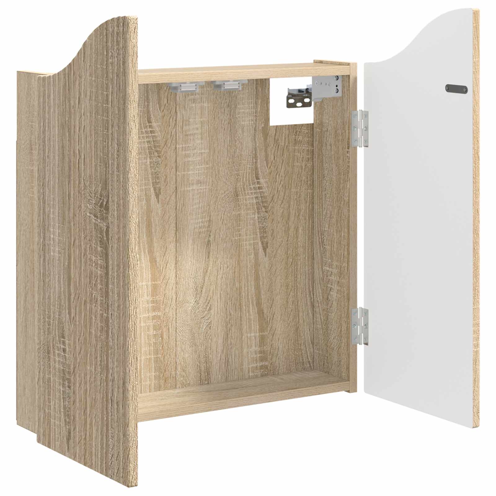 vidaXL Dartboard Cabinet Sonoma Oak 56 x 12 x 63 cm Engineered Wood 4