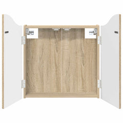 vidaXL Dartboard Cabinet Sonoma Oak 56 x 12 x 63 cm Engineered Wood 2