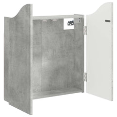 vidaXL Dartboard Cabinet Concrete Grey 56 x 12 x 63 cm Engineered Wood 4