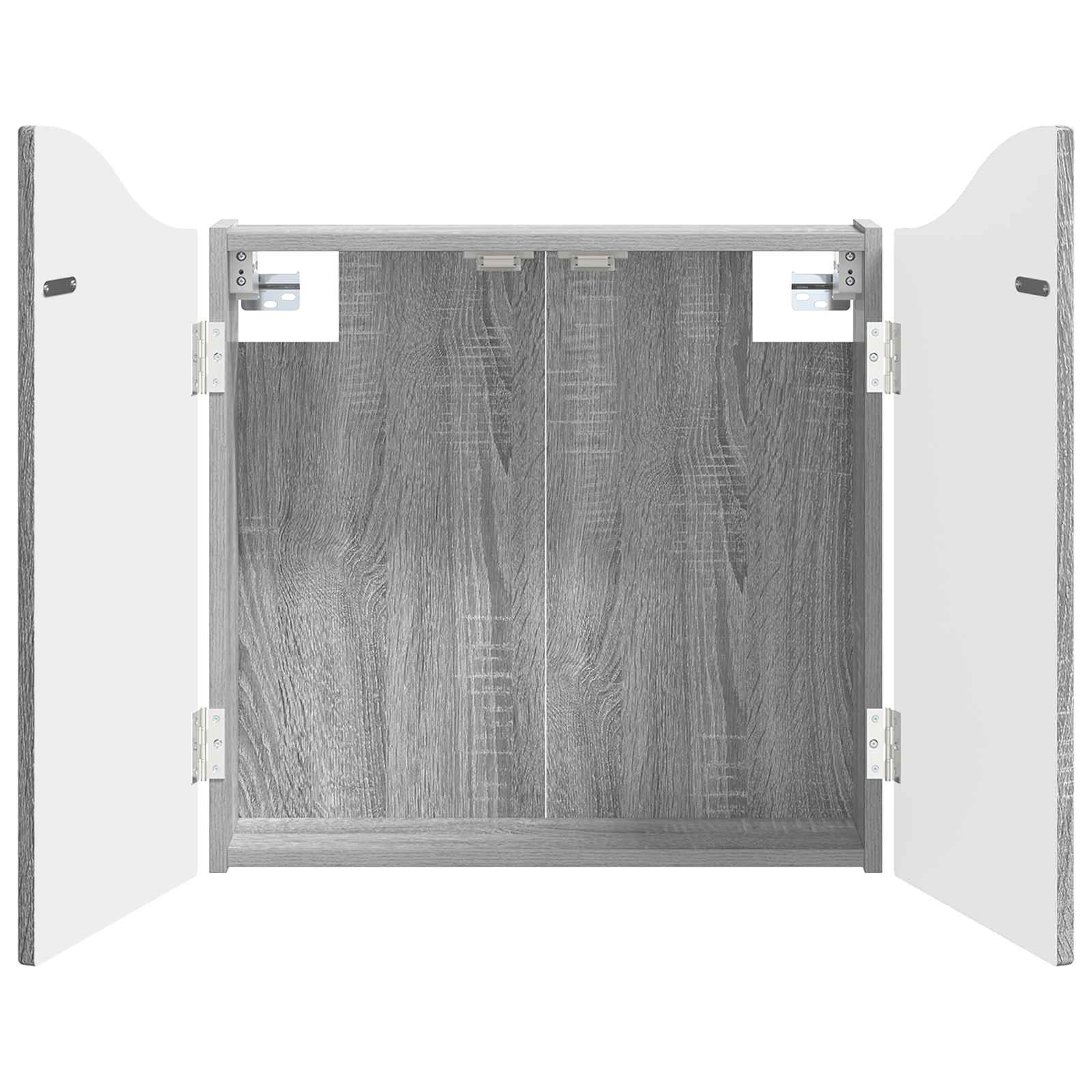 vidaXL Dartboard Cabinet Grey Sonoma 56 x 12 x 63 cm Engineered Wood 2