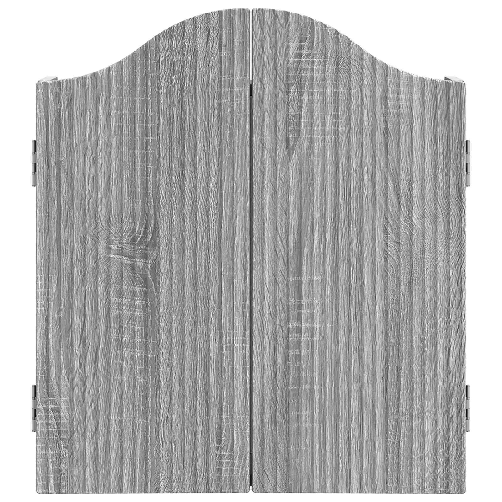 vidaXL Dartboard Cabinet Grey Sonoma 56 x 12 x 63 cm Engineered Wood 5