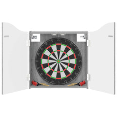 vidaXL Dartboard Cabinet Grey Sonoma 56 x 12 x 63 cm Engineered Wood 3