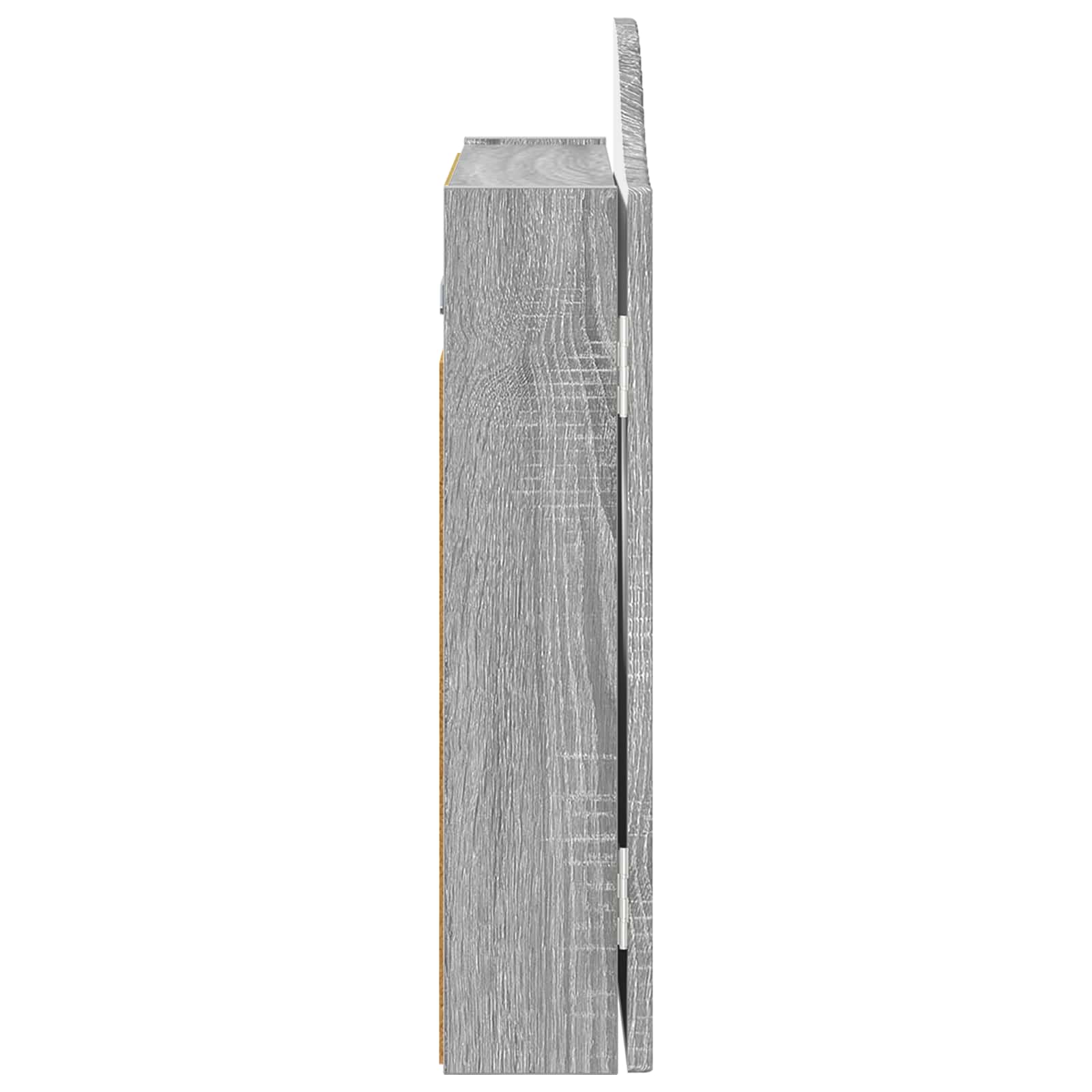 vidaXL Dartboard Cabinet Grey Sonoma 56 x 12 x 63 cm Engineered Wood 6