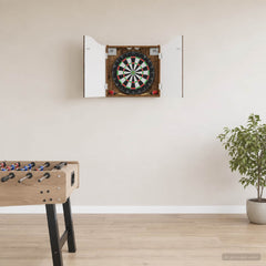 vidaXL Dartboard Cabinet Oak Wood 56 x 12 x 63 cm Engineered Wood 1