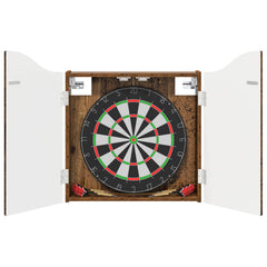 vidaXL Dartboard Cabinet Oak Wood 56 x 12 x 63 cm Engineered Wood 3