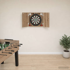 Dartboard Cabinet Engineered Wood in Artisan Oak