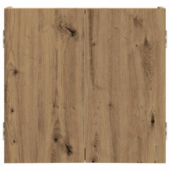 Dartboard Cabinet Artisan Oak Engineered Wood, image 5