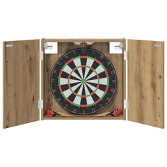 Dartboard Cabinet Artisan Oak Engineered Wood, image 3