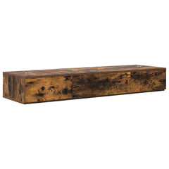 vidaXL Studio Desk Smoked Oak 152 x 40 x 19.5 cm Engineered Wood 2
