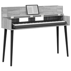 vidaXL Studio Desk Grey Sonoma 152 x 40 x 19.5 cm Engineered Wood 3