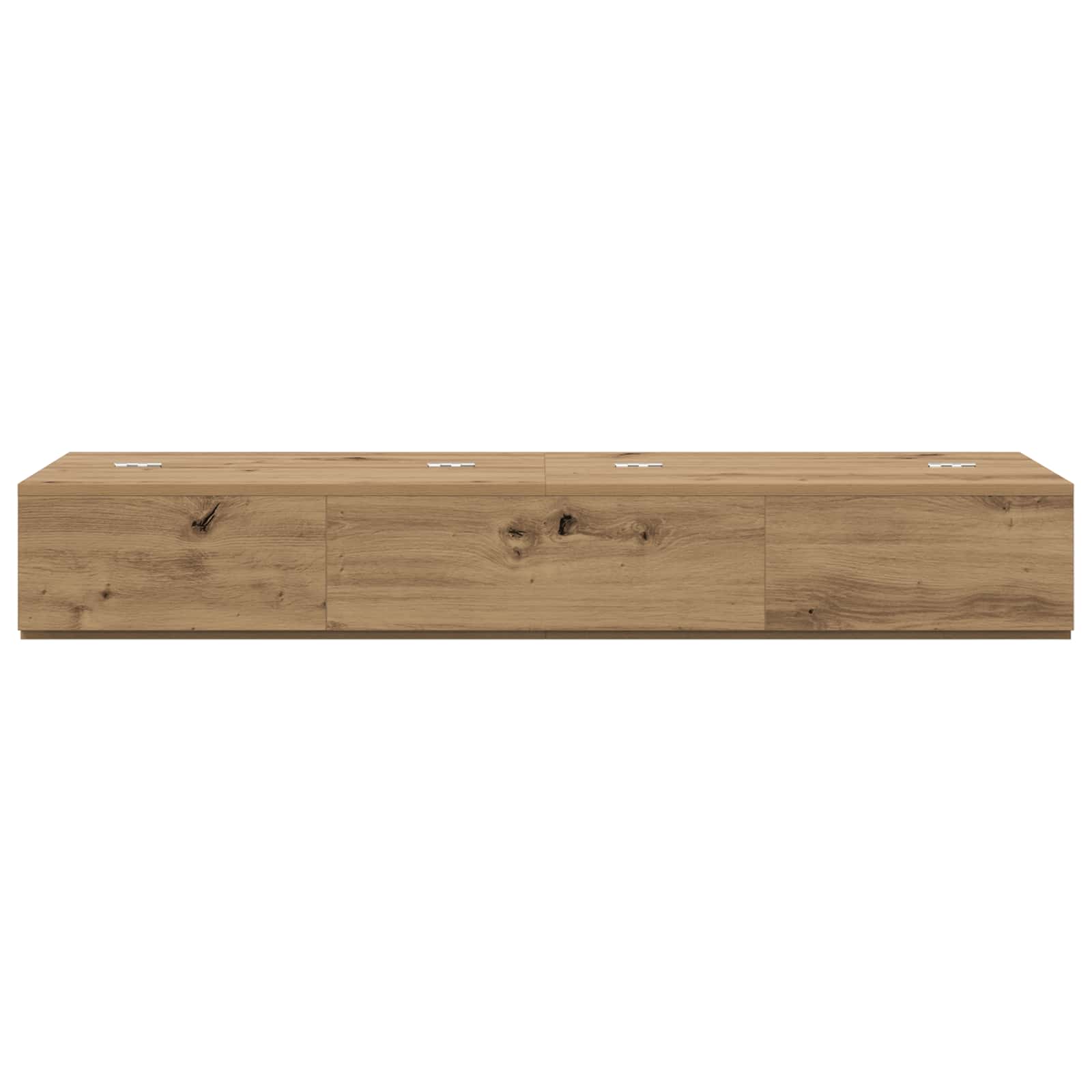 vidaXL Studio Desk Artisan Oak 152 x 40 x 19.5 cm Engineered Wood 5