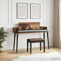 Studio Desk Engineered Wood 152 x 36 x 19.5 cm Old wood