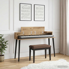 Studio Desk Engineered Wood 152 x 36 x 19.5 cm Artisan oak