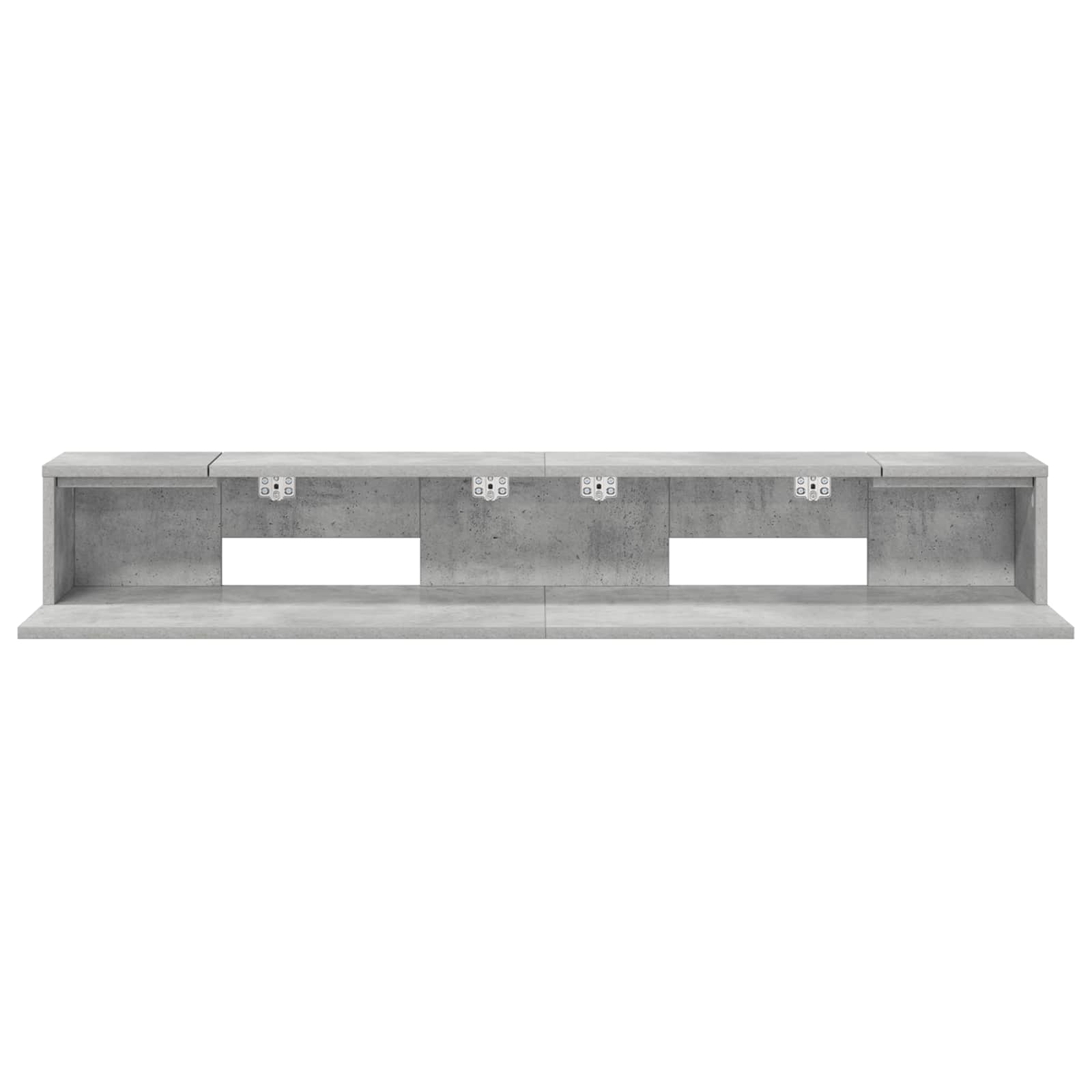 vidaXL Studio Desk Concrete Grey 130 x 36 x 19.5 cm Engineered Wood 5