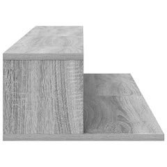 vidaXL Studio Desk Grey Sonoma 130 x 36 x 19.5 cm Engineered Wood 6