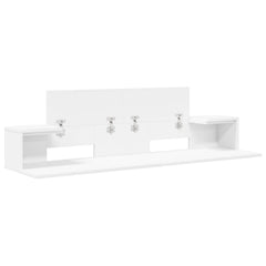 vidaXL Studio Desk White 110 x 36 x 19.5 cm Engineered Wood 4