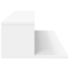 vidaXL Studio Desk White 110 x 36 x 19.5 cm Engineered Wood 6