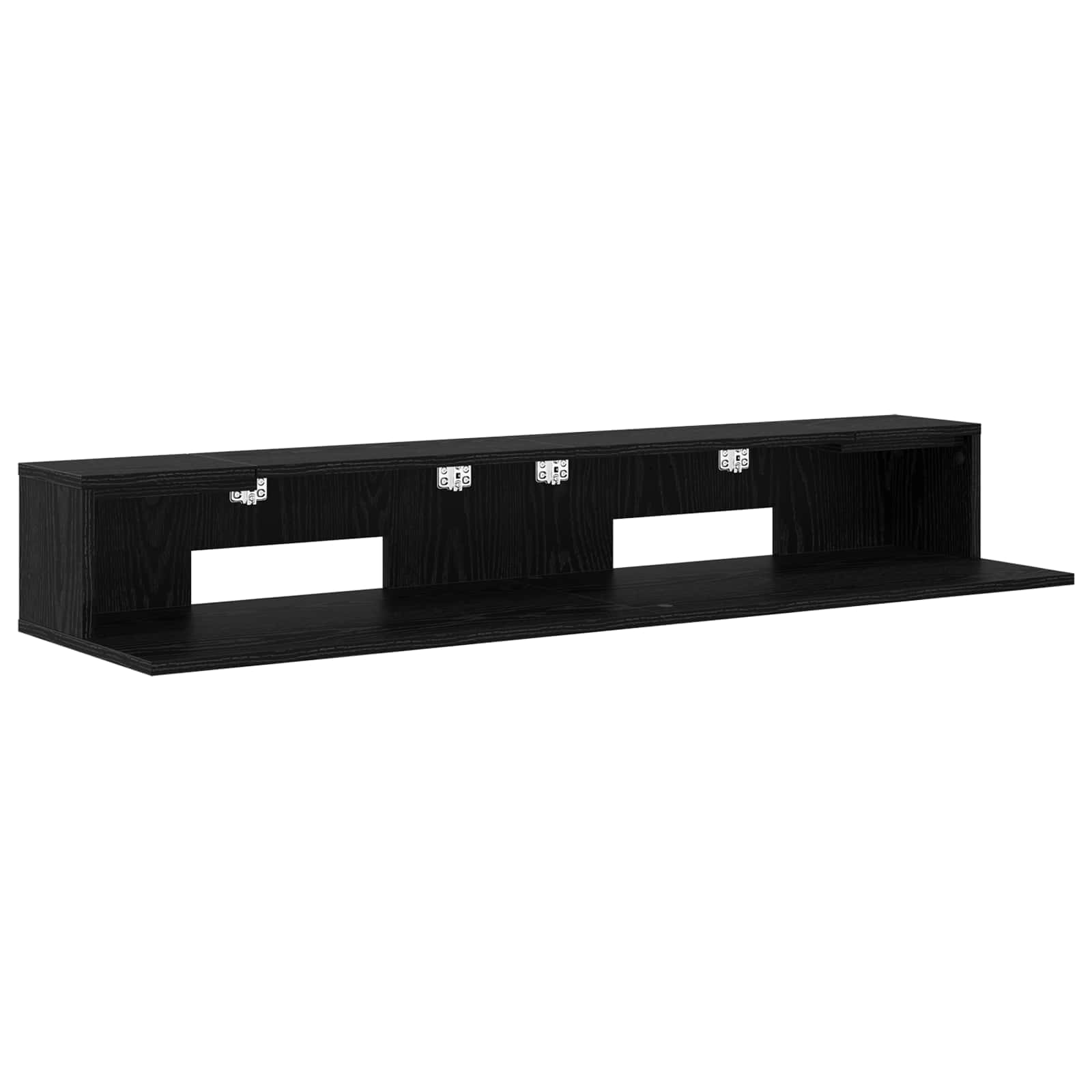 vidaXL Studio Desk Black Oak 110 x 36 x 19.5 cm Engineered Wood 2
