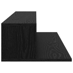 vidaXL Studio Desk Black Oak 110 x 36 x 19.5 cm Engineered Wood 6