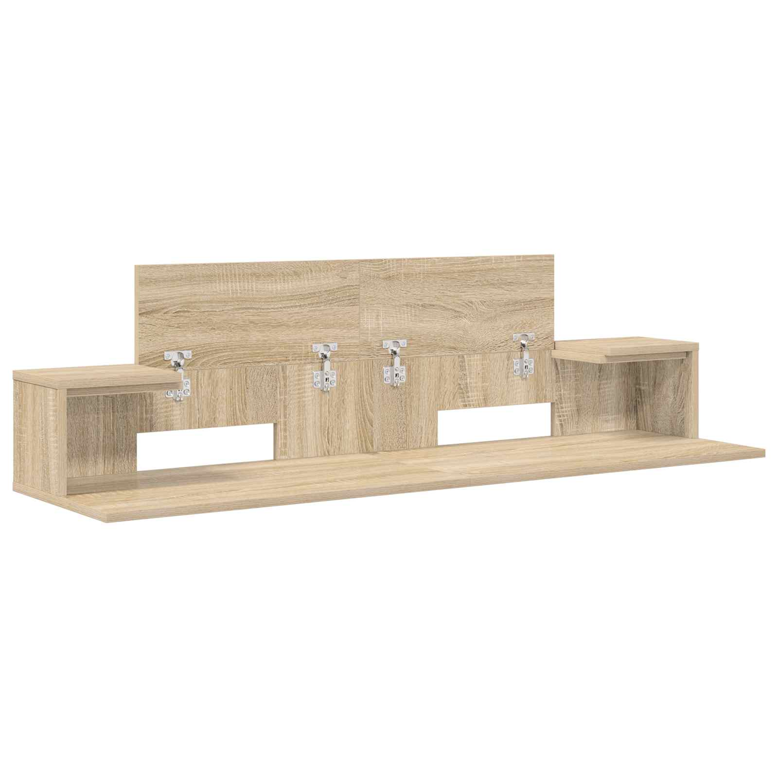 vidaXL Studio Desk Sonoma Oak 110 x 36 x 19.5 cm Engineered Wood 4